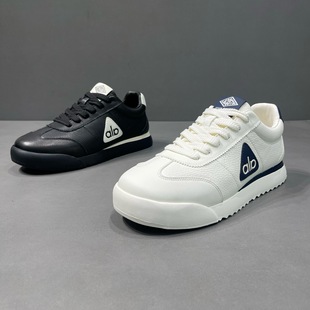 海丽男鞋秋冬系带休闲鞋舒适透气简约百搭轻奢不臭脚个性潮阿甘鞋