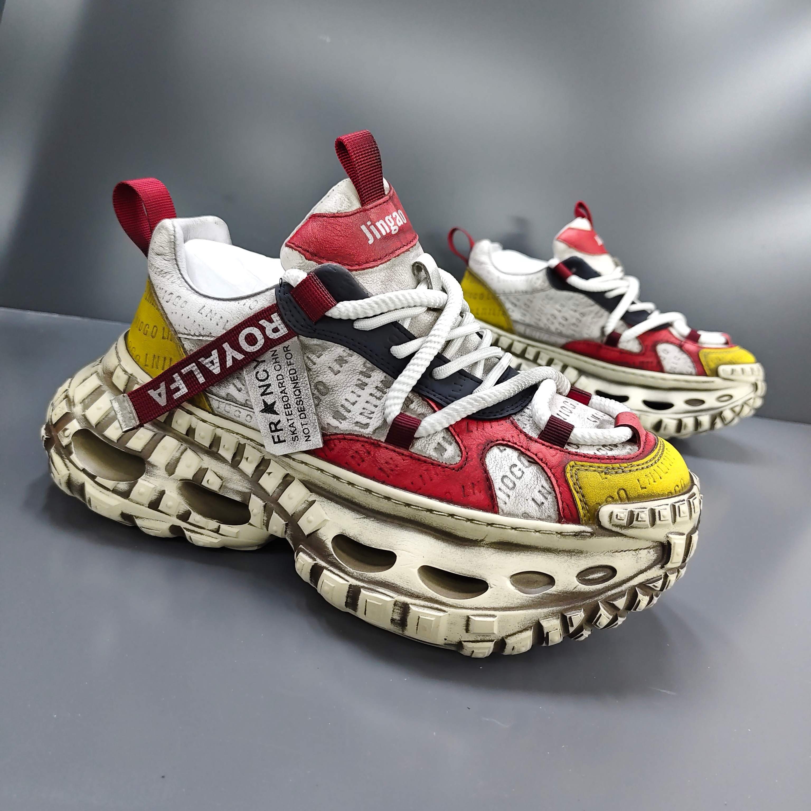 海丽男鞋秋冬厚底增高减震休闲鞋耐磨舒适复古牛皮个性街拍老爹鞋,流行男鞋,老爹鞋,淘宝优惠券,粉丝福利购,淘宝优惠卷