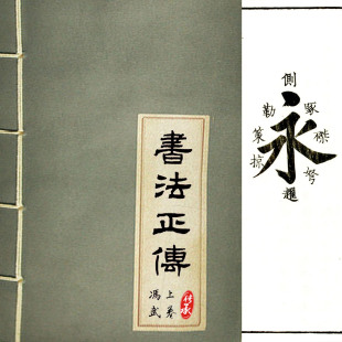 书法正传清冯武和刊本古籍楷书技法永字八法古代书法理论赠执笔图