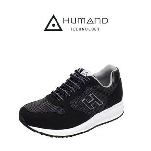 HUMAND亨达网面鞋男休闲透气运动鞋减震防滑舒适系带健步鞋