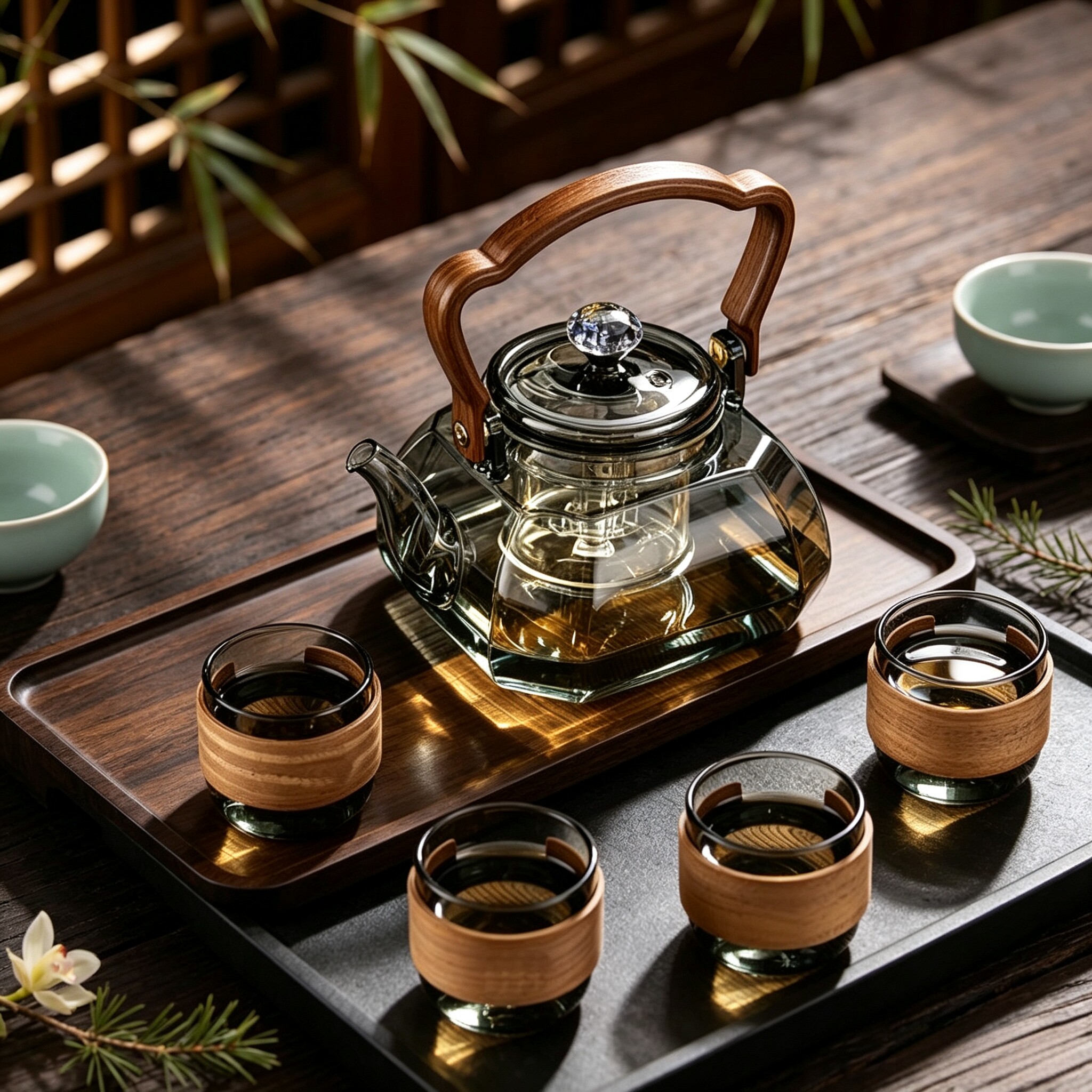新款耐高温玻璃煮茶壶加厚提梁家用高硼硅电陶炉泡茶烧水壶高硼硅