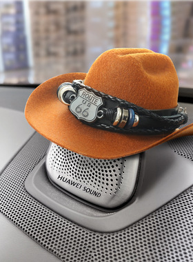 汽车摆件适用于AITO问界M5M7中置音响帽子饰品喇叭中控内饰仪表台