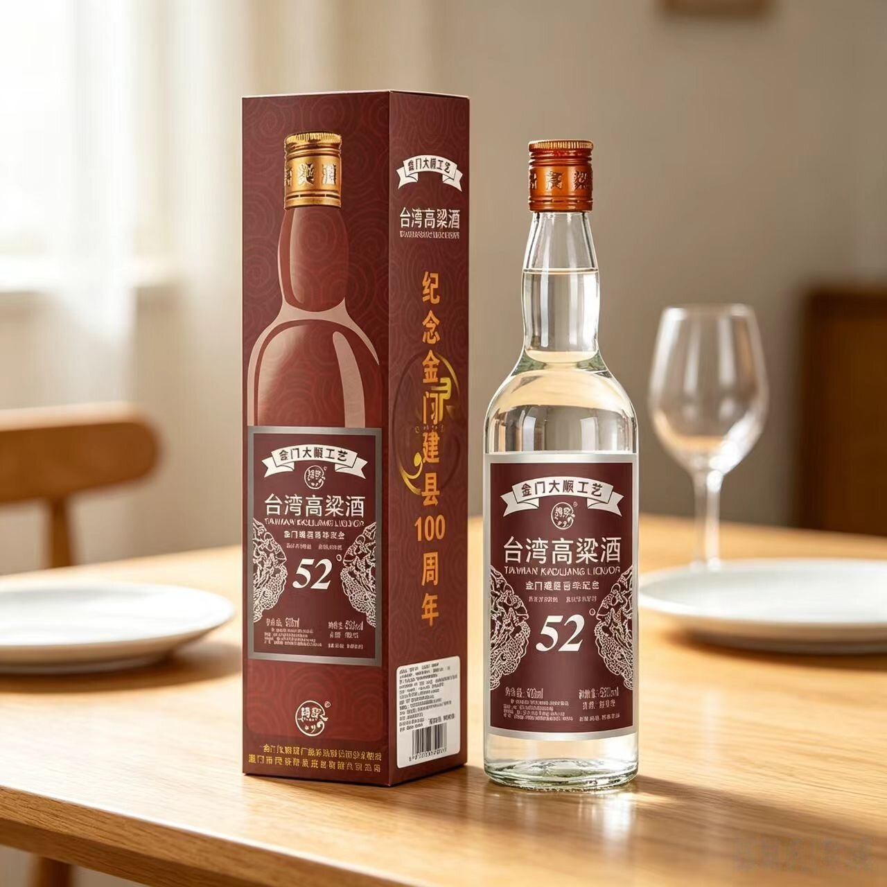 特泉台湾高粱酒52度金门大高纯白酒/调香白酒