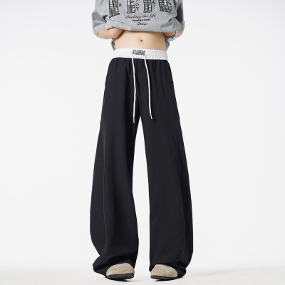 冰丝凉感宽松直筒休闲裤长裤