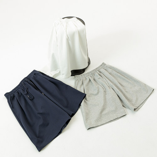 NineteenAutumn 夏季新款基础百搭纯色短裤宽松直筒学生五分裤男
