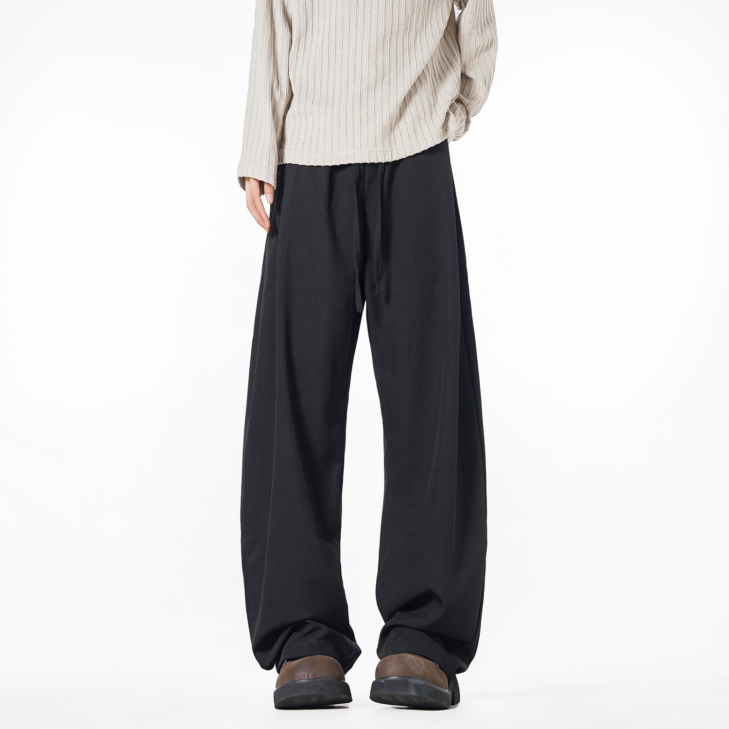 NineteenAutumn秋季新款直筒裤阔腿潮牌长裤高街宽松百搭休闲裤男