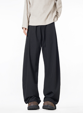 NineteenAutumn秋季新款直筒裤阔腿潮牌长裤高街宽松百搭休闲裤男