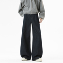 子 松弛感裤 NineteenAutumn牛仔裤 男阔腿垂感丹宁原色宽松直筒美式