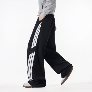 NineteenAutumn 男生美式休闲百搭潮牌长裤学生宽松显瘦运动卫裤