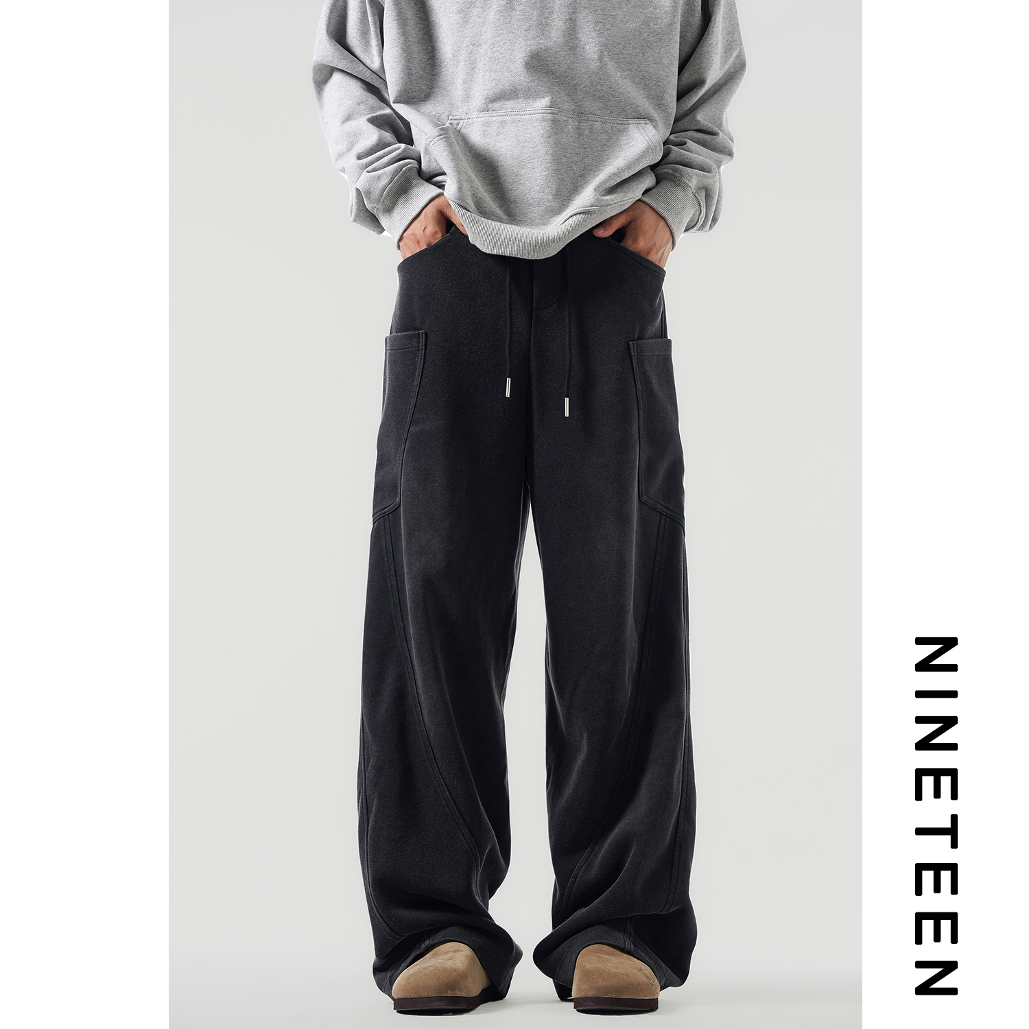 休闲阔腿慵懒休闲卫裤