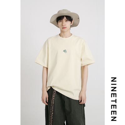 简约设计感印花潮牌短袖T恤