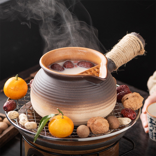 可干烧陶土罐罐壶围炉煮茶壶家用大容量煮奶茶烤奶炒茶炖梨陶罐壶
