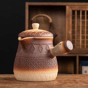 可干 干烧罐罐煮茶壶带盖子大号陶罐煮烤奶茶炒茶烧水煮凉茶壶熬