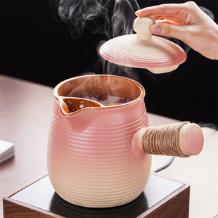 可干烧罐罐壶带盖围炉煮茶壶家用大容量烤茶煮奶茶炖梨陶罐壶砂锅