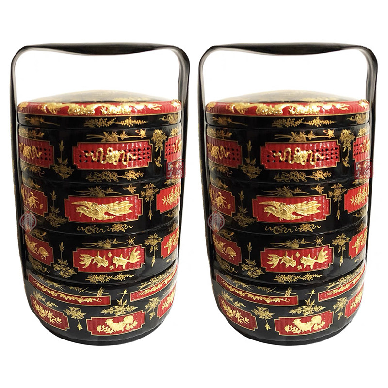 传漆艺述永春漆篮手工竹编大漆闽南盘担民间婚嫁篮烧香拜拜篮漆艺