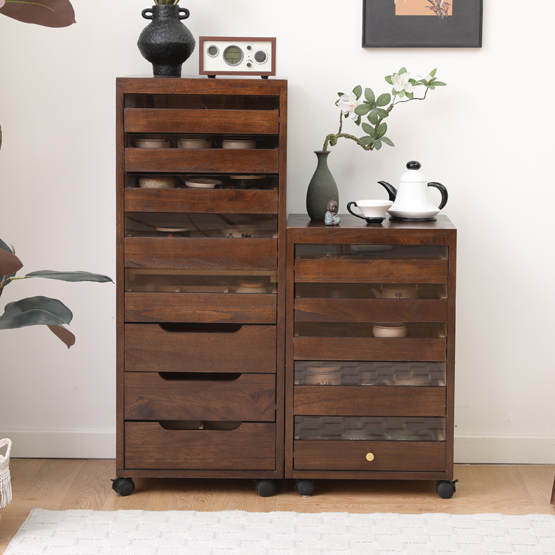 简约实木斗柜茶具收纳茶水柜茶室