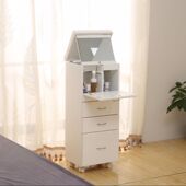 迷你实木化妆床头柜欧式 梳妆台女卧室轻奢小型现代简约翻盖多功能