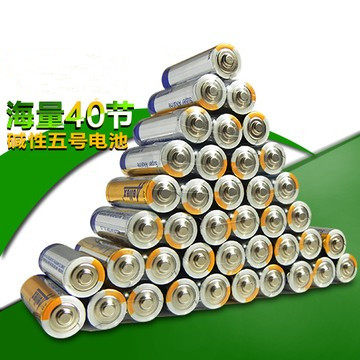 aellex5号AA LR6高性能碱性电池澳力氏正品5号7号电池40节装 特价 - 封面