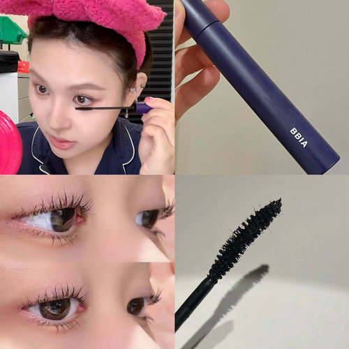 清仓 小猴子推荐！bbia睫毛膏蓝管黑色自然纤长持久卷翘根根分明