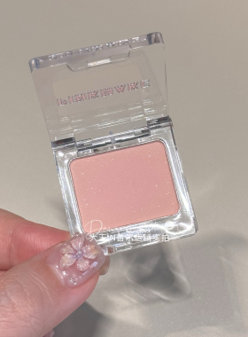 三文鱼虾粉色卧蚕！美的冒泡pinkmakc单色眼影05西柚茉莉