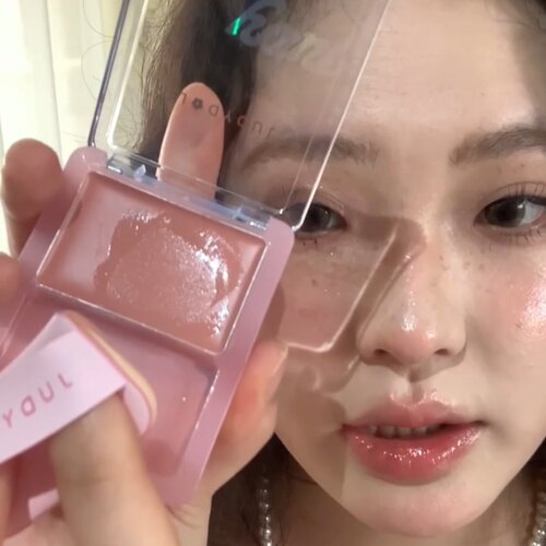 爆炸好看！橘朵水光腮红膏显白出片04日杂裸奶茶杏色02春樱绽