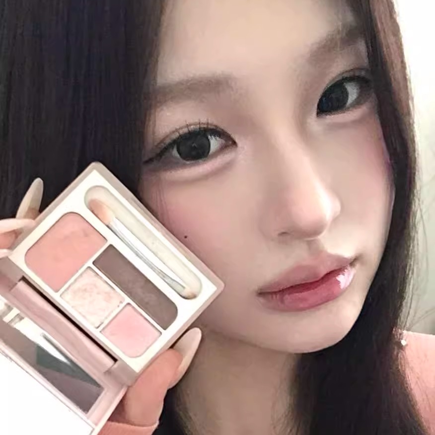 卧蚕的神！橘朵卧蚕盘提亮下至四色眼影提亮珠光2025新款女