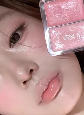 韩系水光肌！元气法则水光膏双色腮红膏立体高光眼颊两用02 01