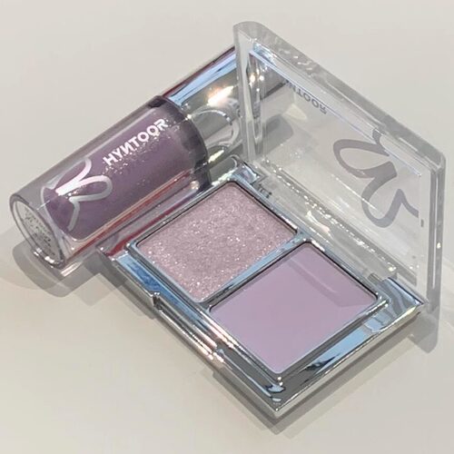 黑兔冷夏紫双色眼影盘珠光爆闪低饱和冷感美学清冷千禧梦核感AI08