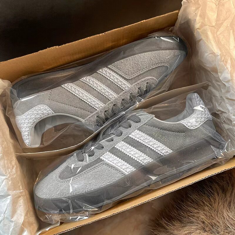 新款浦田复古款灰色德训鞋男女鞋2026春季时尚潮流情侣休闲板鞋