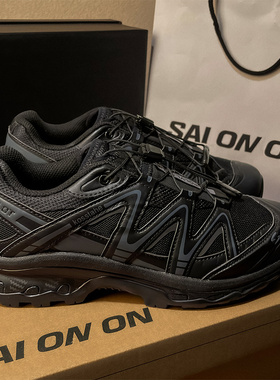 XT-quest户外徒步登山鞋男女款防滑耐磨运动爬山鞋黑色休闲老爹鞋