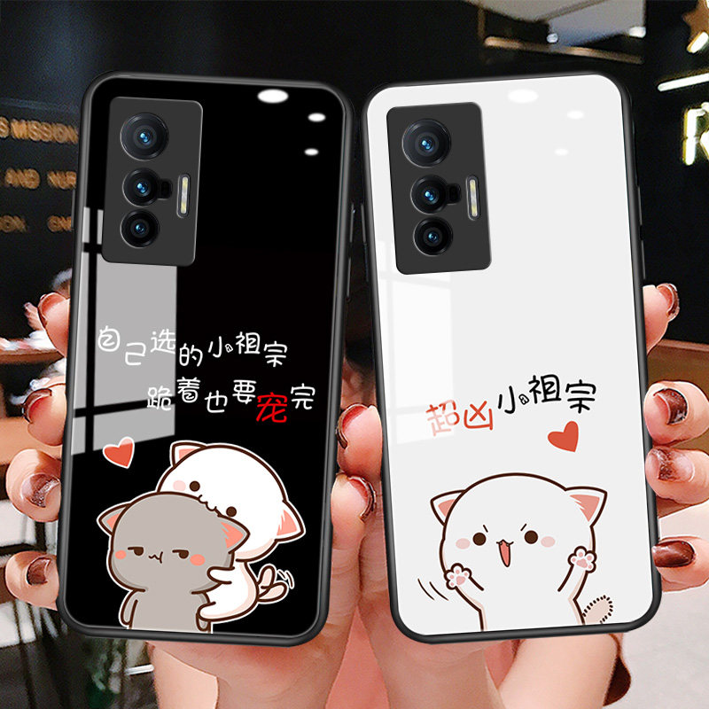 超凶小祖宗vivox70手机壳vivox70pro钢化玻璃vivox70pro 十文字秀恩爱