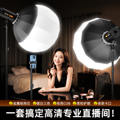 专业COB直播补光灯全套灯光设备