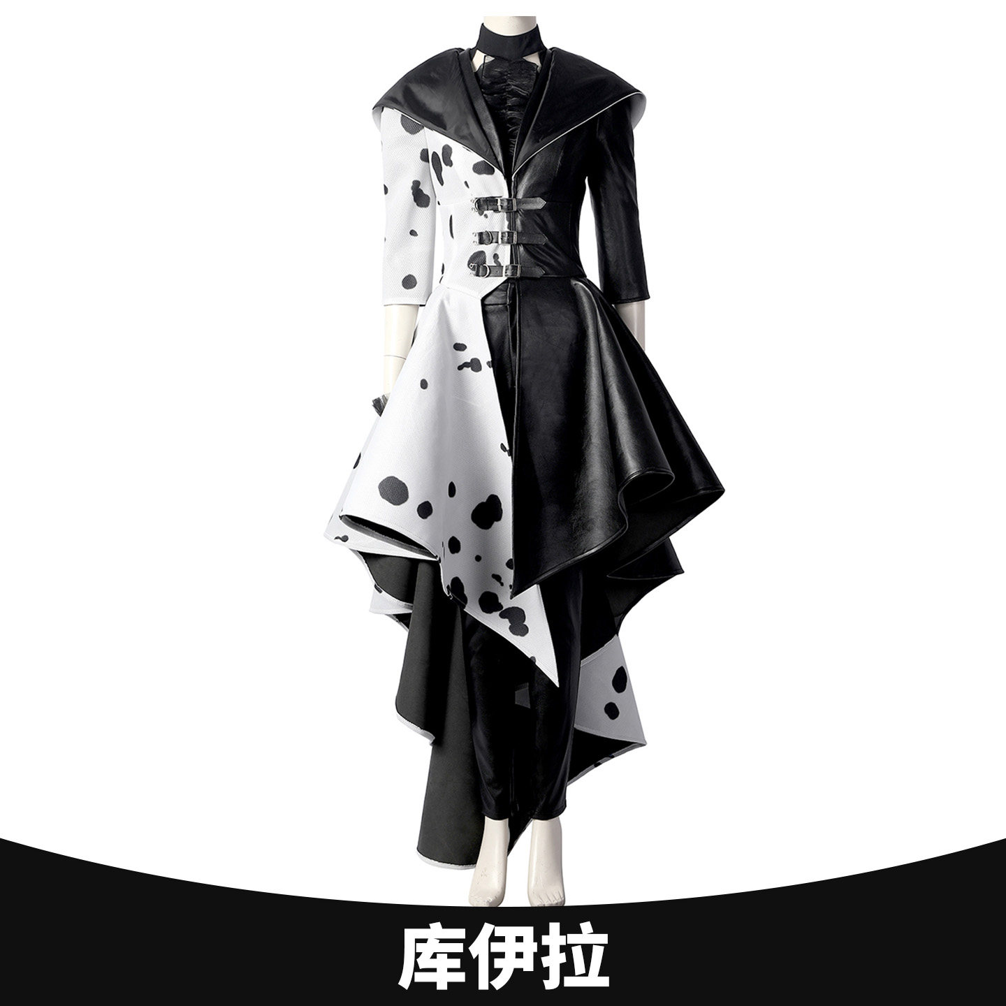 漫乐 电影黑白魔女库伊拉同款cos服cosplay全套服装4711