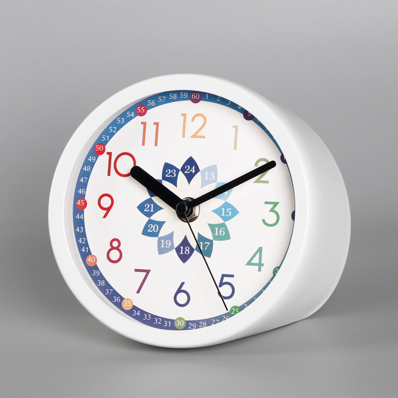 tqj早教创意学习静音时尚石英钟