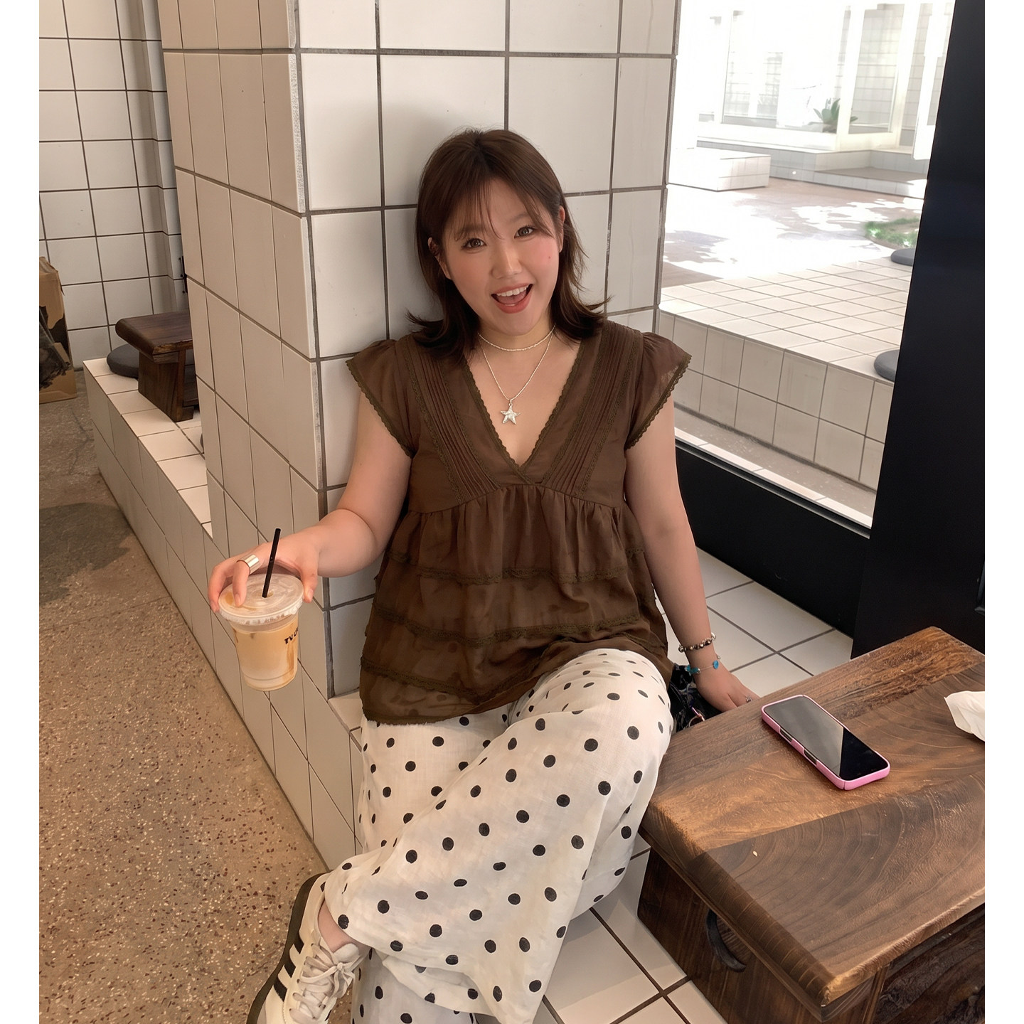 Q了个T大码女装胖mm天丝夏季上衣绝美巨好看独特漂亮微胖女生穿搭