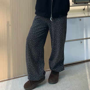 Q了个T 微胖mm 【墨絮】大码女装冬季加厚阔腿显瘦休闲长裤