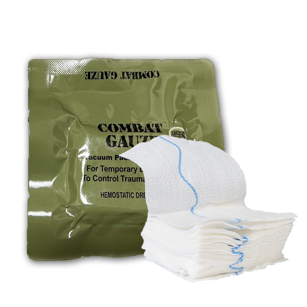 3.7m高岭土壳聚糖纱布Kaolin Homeostatic gauze Z fold创伤急救