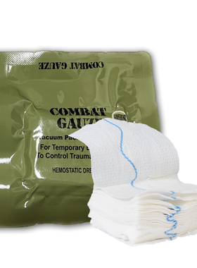 3.7m高岭土壳聚糖纱布Kaolin Homeostatic gauze Z fold创伤急救