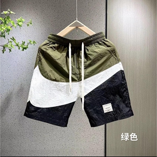 2026夏季薄款速干五分裤男士新款沙滩裤运动中裤青年时尚潮牌短裤