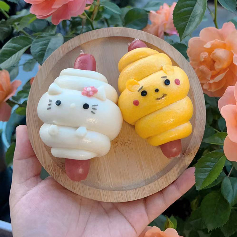 卡通火腿卷肠包花样造型儿童辅食馒头烘焙DIY切模工具长条