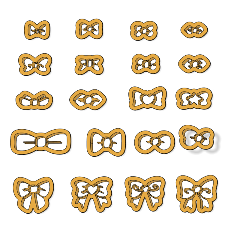 PLA材质蝴蝶结造型馒头包子水饺