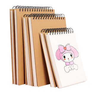 儿童幼儿园大班画画本A4空白加厚一年级小学生美术8K素描绘画练习A5涂鸦可擦大图画本16K不透色a3彩铅马克笔