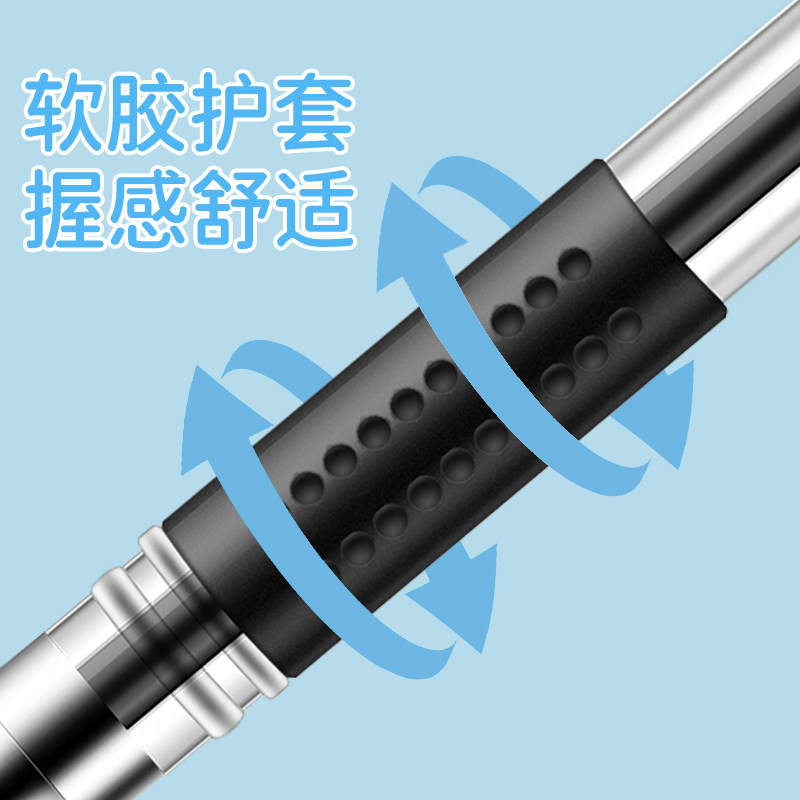 델리 블랙 젤 펜 6600ES 총알 머리 0.5MM 사무용 워터 펜 학생 블랙 리필 카본 펜 서명 펜