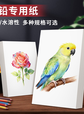 元浩彩铅专用纸8k水溶性加厚不透色绘画纸4k油性彩铅纸儿童手绘画画纸16k素描铅画纸32k小学生美术纸8开纸
