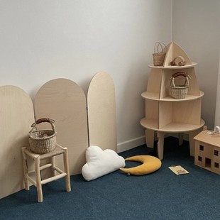 韩国ins风屏风隔断背景板墙贴可折叠儿童房装饰遮挡墙围拍摄道具