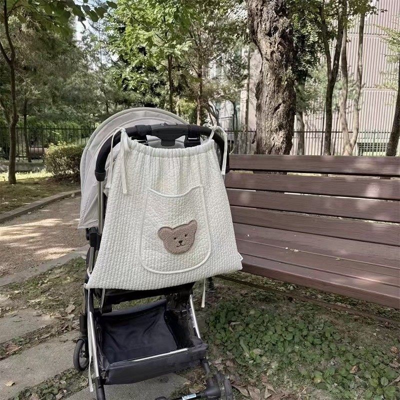 韩国ins风布艺儿童房床边挂袋宝宝玩具尿不湿收纳袋婴儿推车挂兜