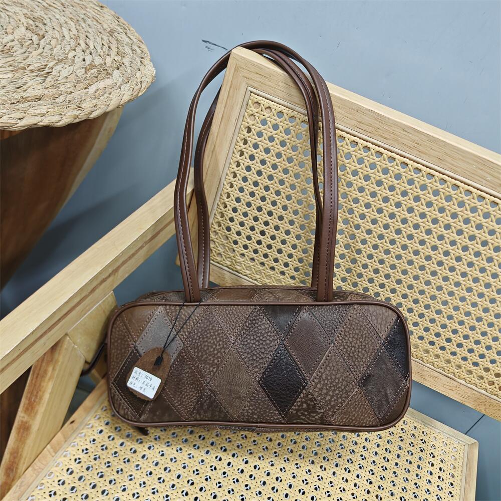 复古清仓品牌清货真皮保龄球女包