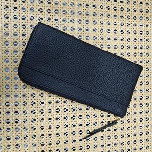 头层牛皮钱包女长款手拿包手机包零钱包多功能多卡位卡包真皮女包