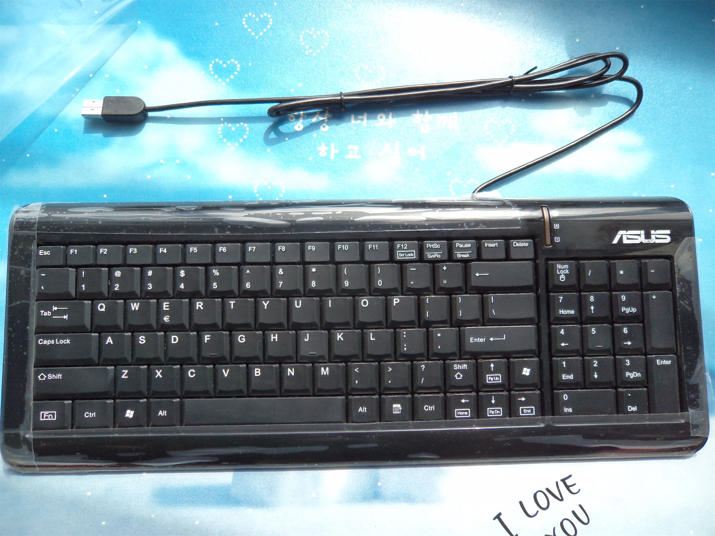 全新原装原厂正品ASUS华硕 KS2003 USB 接口外置键盘