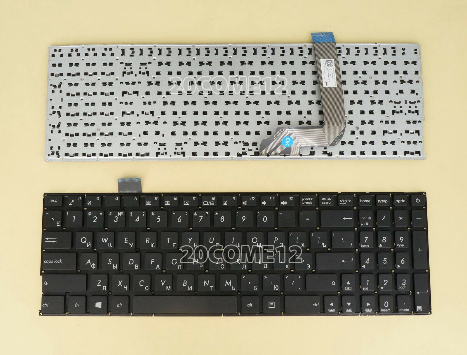 华硕A580U R542 X542 K542 A542 A580U F580U FL8000  RU键盘